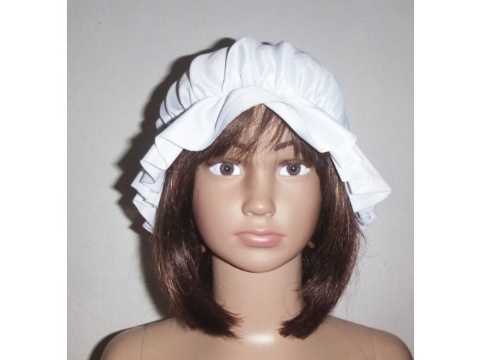 BÍLÝ ČEPEC dobový dětský