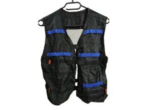 Dětská ČERNÁ VESTA pro Nerf 7 - 10 let