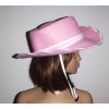 BARBIE KOVBOJKA růžový klobouk dívčí