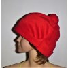 ČERVENÁ ČEPICE s bambulí - klaun vel. M