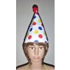BAREVNÁ ČEPICE dětská vel. XS - klaun