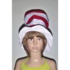 ČERVENO-BÍLÝ PRUHOVANÝ KLOBOUK vel. S - klaun
