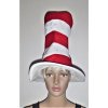 ČERVENO-BÍLÝ PRUHOVANÝ KLOBOUK vel. L - klaun, party