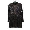 ČERNÉ FLITROVÉ ŠATY vel. 42
