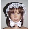 ČERNÝ ČEPEC dobový s bílou krajkou dětský 3 - 5 let