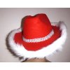 KOVBOJKA červený klobouk dámský