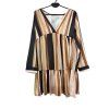 RETRO PRUHOVANÉ ŠATY – 70s vibe – vel. S/M