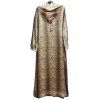 EXOTICKÝ DLOUHÝ KAFTAN S LEOPARDÍM VZOREM