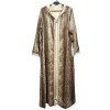 EXOTICKÝ DLOUHÝ KAFTAN S LEOPARDÍM VZOREM