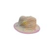 SLAMĚNÝ KLOBOUK s kytičkama dětský vel. XS