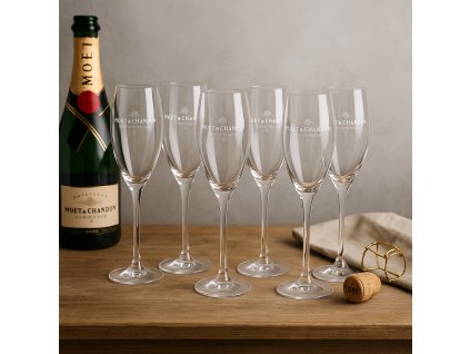 Moët & Chandon – sada 6 skleniček na šampaňské (25 cl)