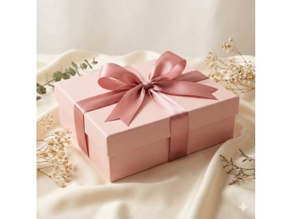 Dárková krabička s víkem - RŮŽOVÁ