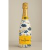 veuve clicquot blue yellow flowers main