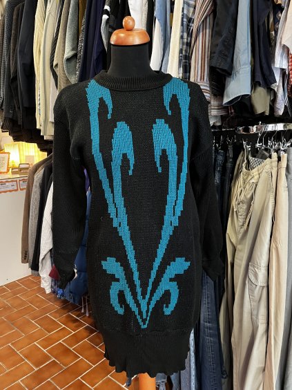 Pletené vintage šaty (S-M)