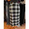 Dlouhá kostkovaná vintage sukně (S)