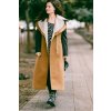 hnedy vlneny kabat dlhy bezovy kabat dressign 1