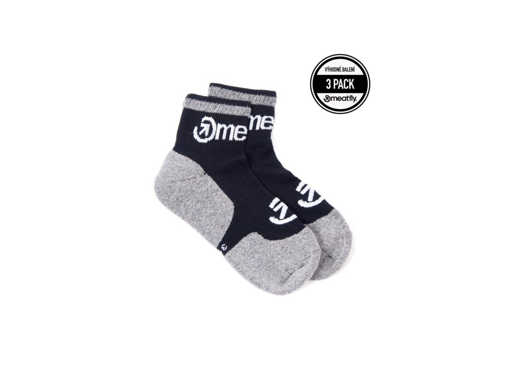 MEATFLY LOGO MIDDLE 3 PACK A GREY