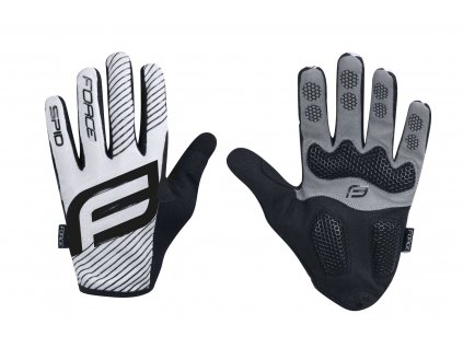 rukavice F MTB SPID letní bez zapínání, bílé