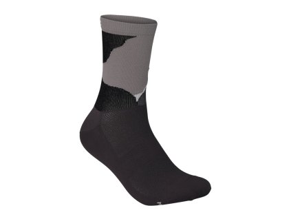 ponožky cyklo POC Essential Print Sock Color Splashes Multi Sylvanite Grey