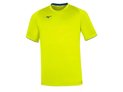 Pánské triko Mizuno Core Short Sleeve Tee Yellow Fluo Royal