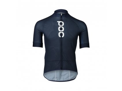 Pánský cyklistický dres POC M's Essential Road Logo Jersey Turmaline Navy