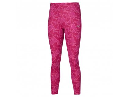 Dámské legíny Mizuno 7 8 Printed Tight Pink Peacock