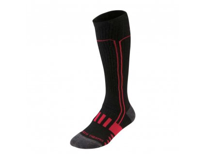 Lyžařské ponožky Mizuno BT Socks Mid Ski Black Red