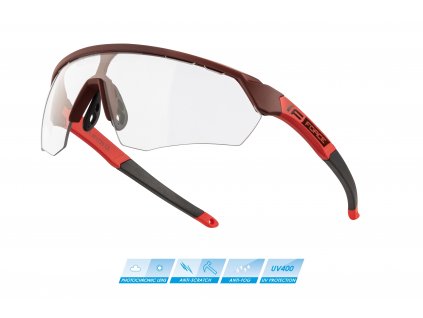 brýle FORCE ENIGMA červené, fotochromatické sklo