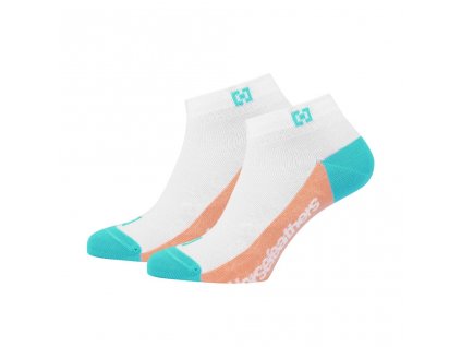 Ponožky Dea white turquoise
