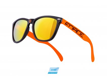 brýle FORCE FREE černo oranžové, oranž. laser skla