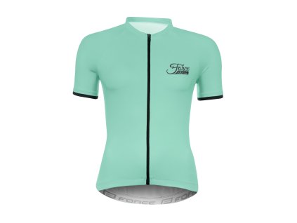 dámský cyklistický dres Force CHARM LADY kr. rukáv, mentolový