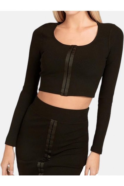 Černý Crop Top - Guess