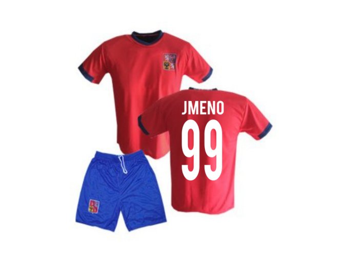 KOMPLET ČR ČERVENÝ VLASTNÍ JMÉNO A ČISLO