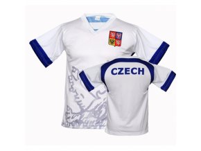 Fotbalový dres ČR / LEV - bílý
