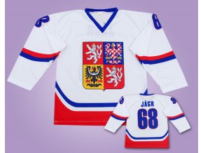 Hokejové dresy bílý ČR Jágr