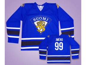 Hokejový dres Finsko modrý vlastní jméno