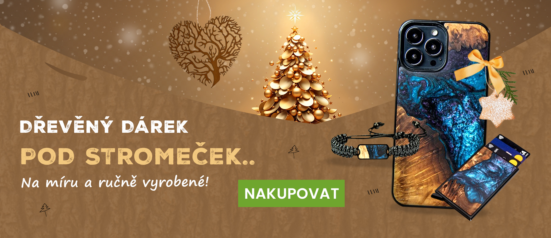 Dřevěný dárek pod stromeček - na míru a ručně vyrobený!