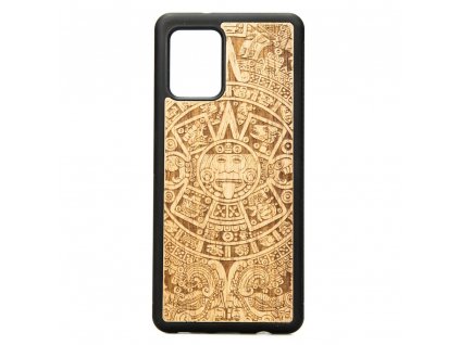 Samsung Galaxy A42 5G Dřevěný obal s aztéckým kalendářem Anigre