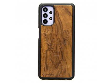 Samsung Galaxy A32 5G Dřevěný obal s pánem lesa ze dřeva z brazilských pralesů