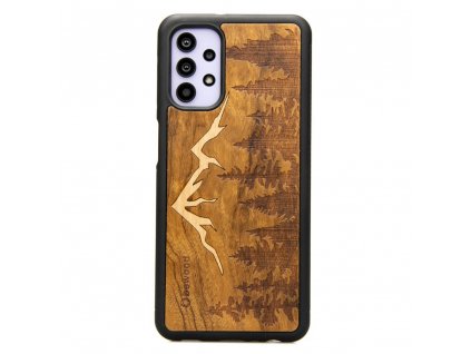Samsung Galaxy A32 5G Dřevěný obal s horskými vrcholy ze dřeva z brazilských pralesů