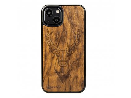 Apple iPhone 13 Dřevěný obal s pánem lesa ze dřeva z brazilských pralesů