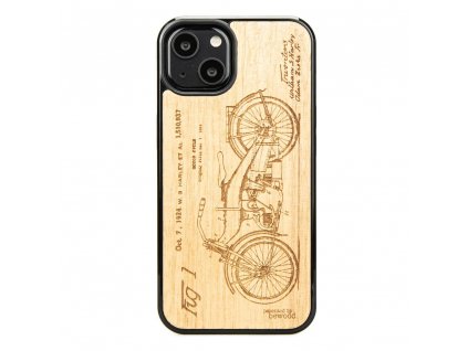 Apple iPhone 13 Dřevěnej obal Anigre Harley Patent