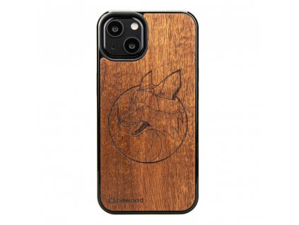 Apple iPhone 13 Dřevěný obal Liška