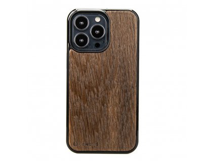 Apple iPhone 13 Pro Dřevěný obal z kouřovýho dubovýho dřeva