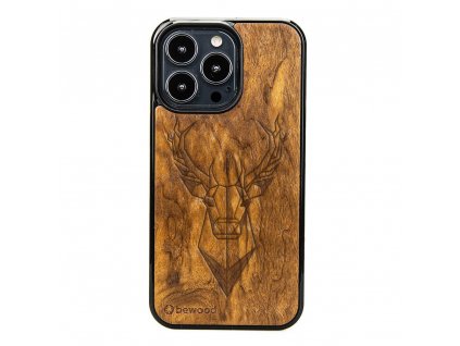 Apple iPhone 13 Pro Dřevěný obal s pánem lesa ze dřeva z brazilských pralesů