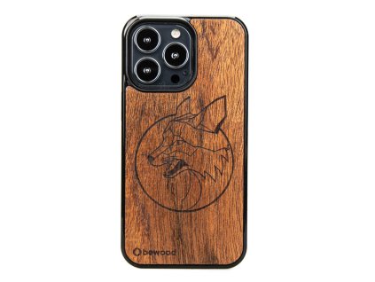 Apple iPhone 13 Pro Dřevěný obal Liška