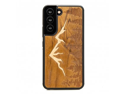 Samsung Galaxy S22 Dřevěný obal s horskými vrcholy ze dřeva z brazilských pralesů