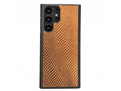 Samsung Galaxy S22 Ultra Obal ze dřeva Merbau Vlny