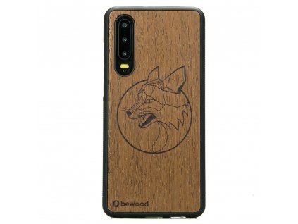 Huawei P30 Dřevěný obal Liška