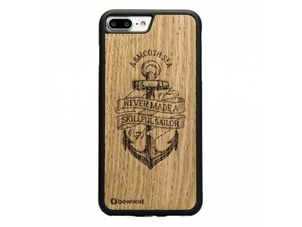 Apple iPhone 7 Plus / 8 Plus Dřevěnej obal z dubovýho dřeva Námořník